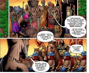 תמונה מהקומיקס האפריקאי מאליקה