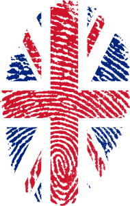 שערוריית וינדראש: מי בריטי, מיוצגת באמצעות טביעת אצבע עם דגל בריטניה