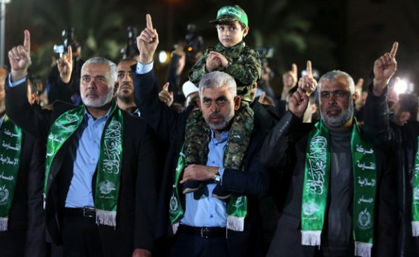 מנהיגי חמאס אחרי ההפיכה האלימה בעזה