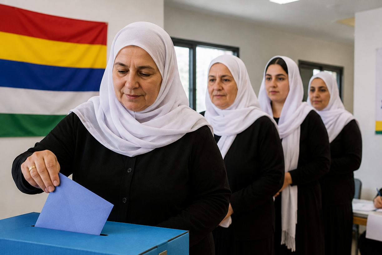 נשים דרוזיות מצביעות